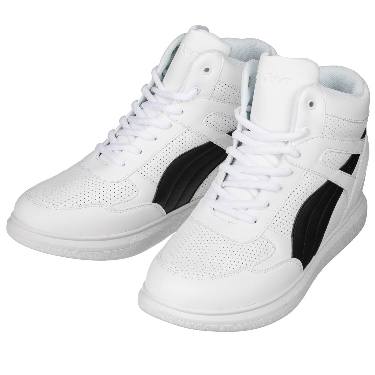 H71903 - 3.8 Inches Taller (White/Black) - Men's Sneakers