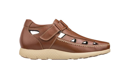 K2133 - 2.8 Inches Taller (Brown) - Fisherman Sandal Lightweight