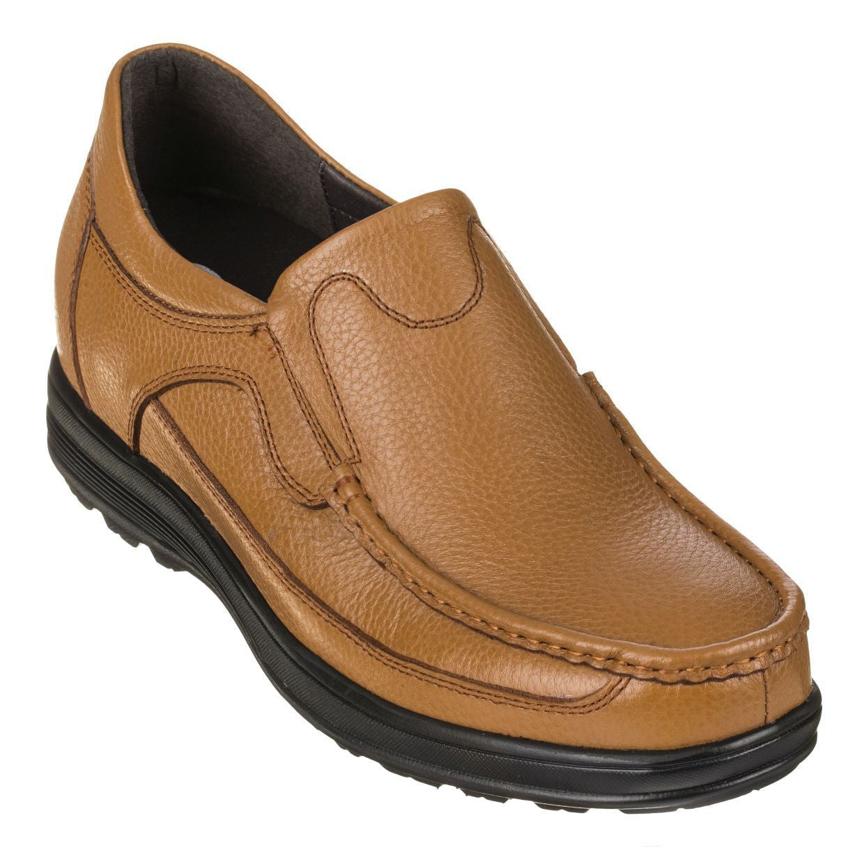 G1829 - 3.2 Inches Taller (Tan Brown) - Lightweight Men's Sneakers