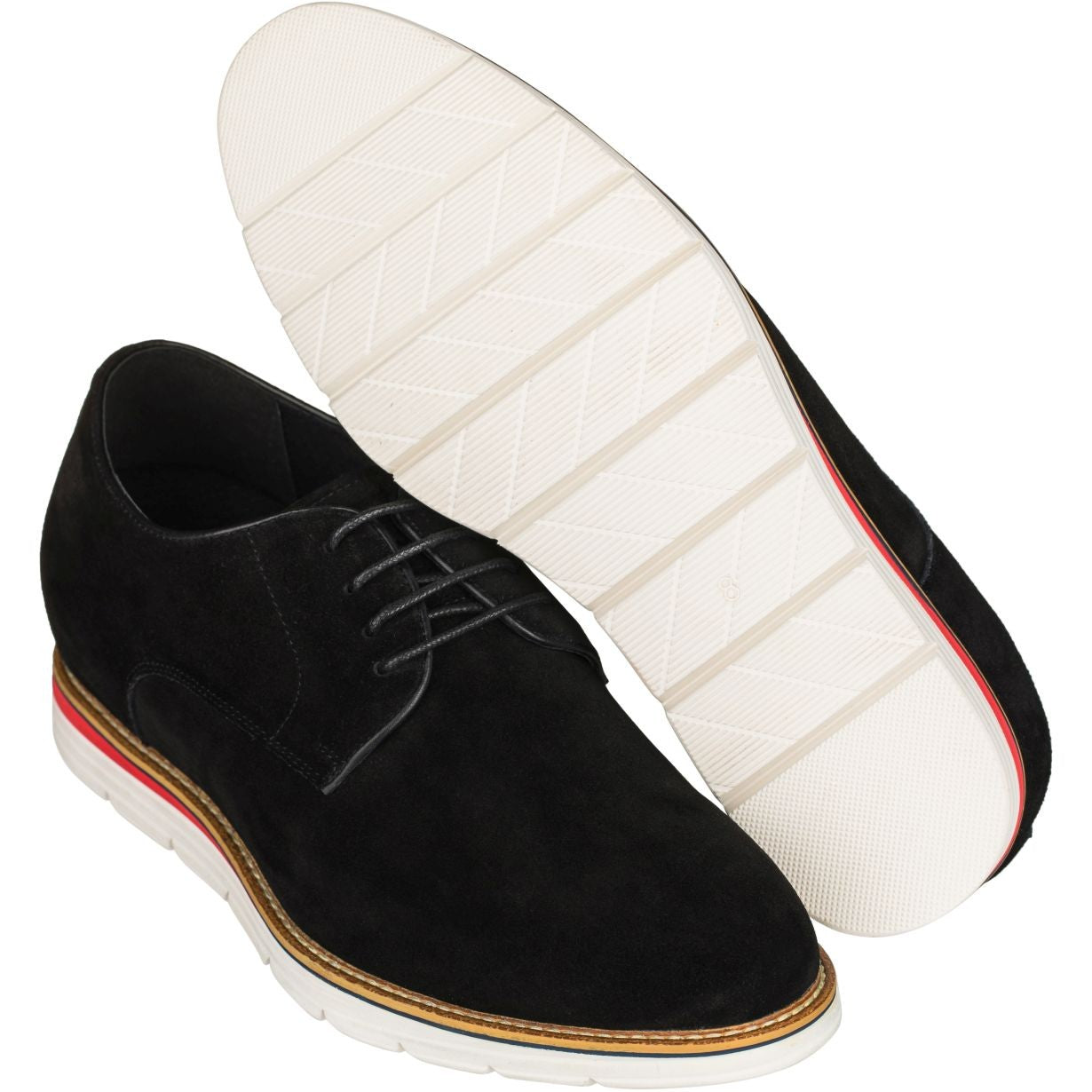 Y4222 - 3.2 Inches Taller (Nubuck Black) - Men's Shoes