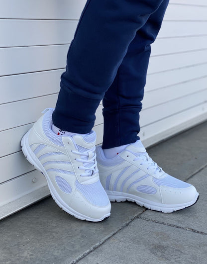 G3303 - Light White Elevator Men's Sneakers - Three Inches