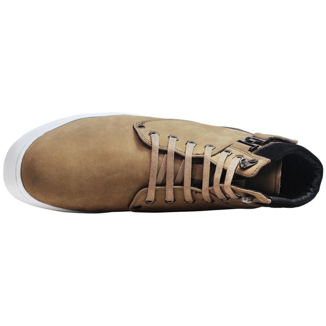T53121 - 2.6 Inches Taller (Nubuck Tan) - High Top Men's Sneak-boot