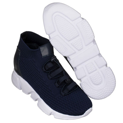 H1722 - 3.2 Inches Taller (Dark Blue) - Ultra Lightweight Men's Sneakers