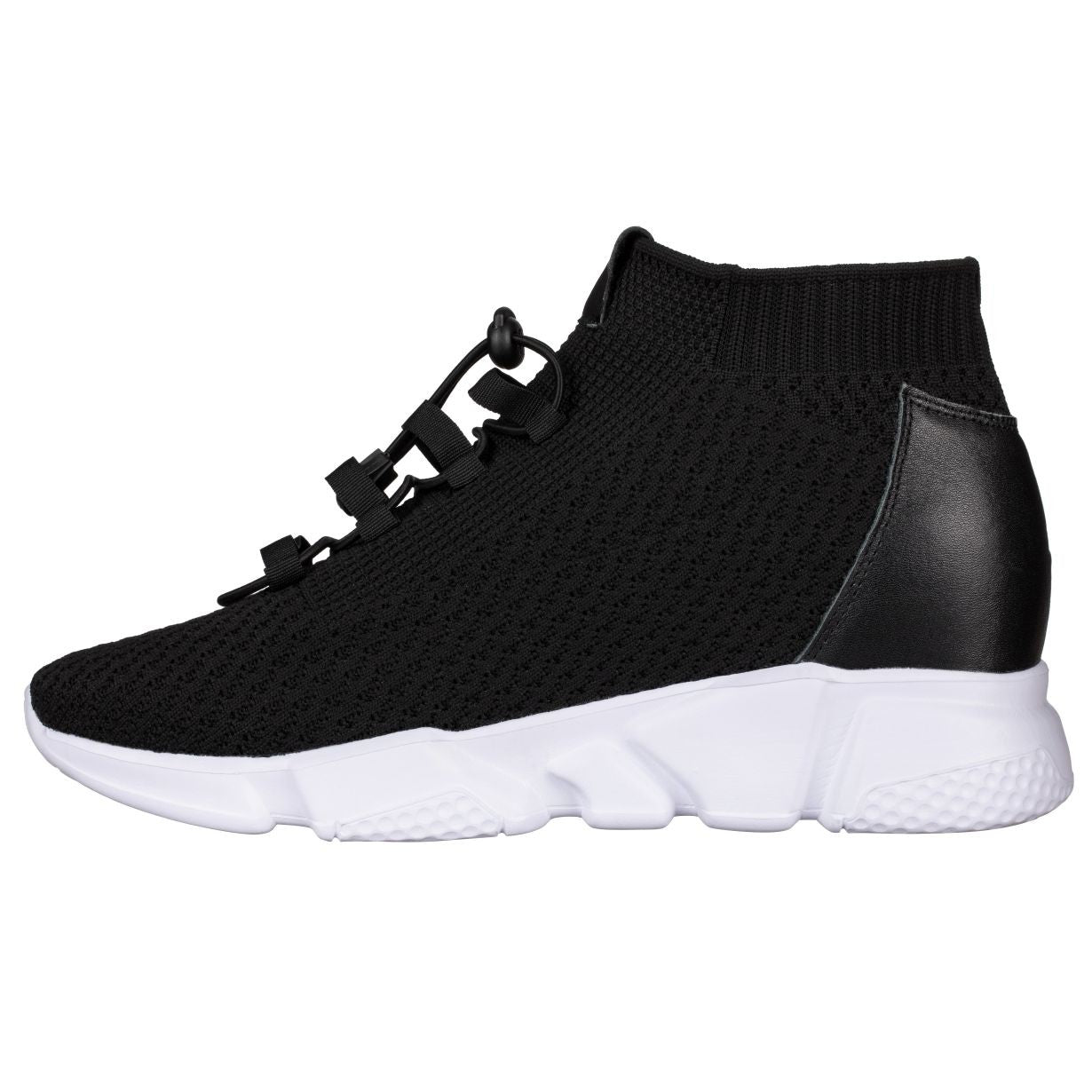 H1721 - 3.2 Inches Taller (Black) - Ultra Lightweight Men's Sneakers