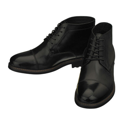 Y41080 - 3.2 Inches Taller (Black) - Men's Boots