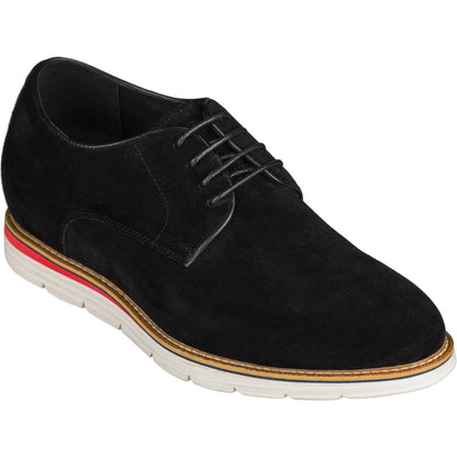 Y4222 - 3.2 Inches Taller (Nubuck Black) - Men's Shoes