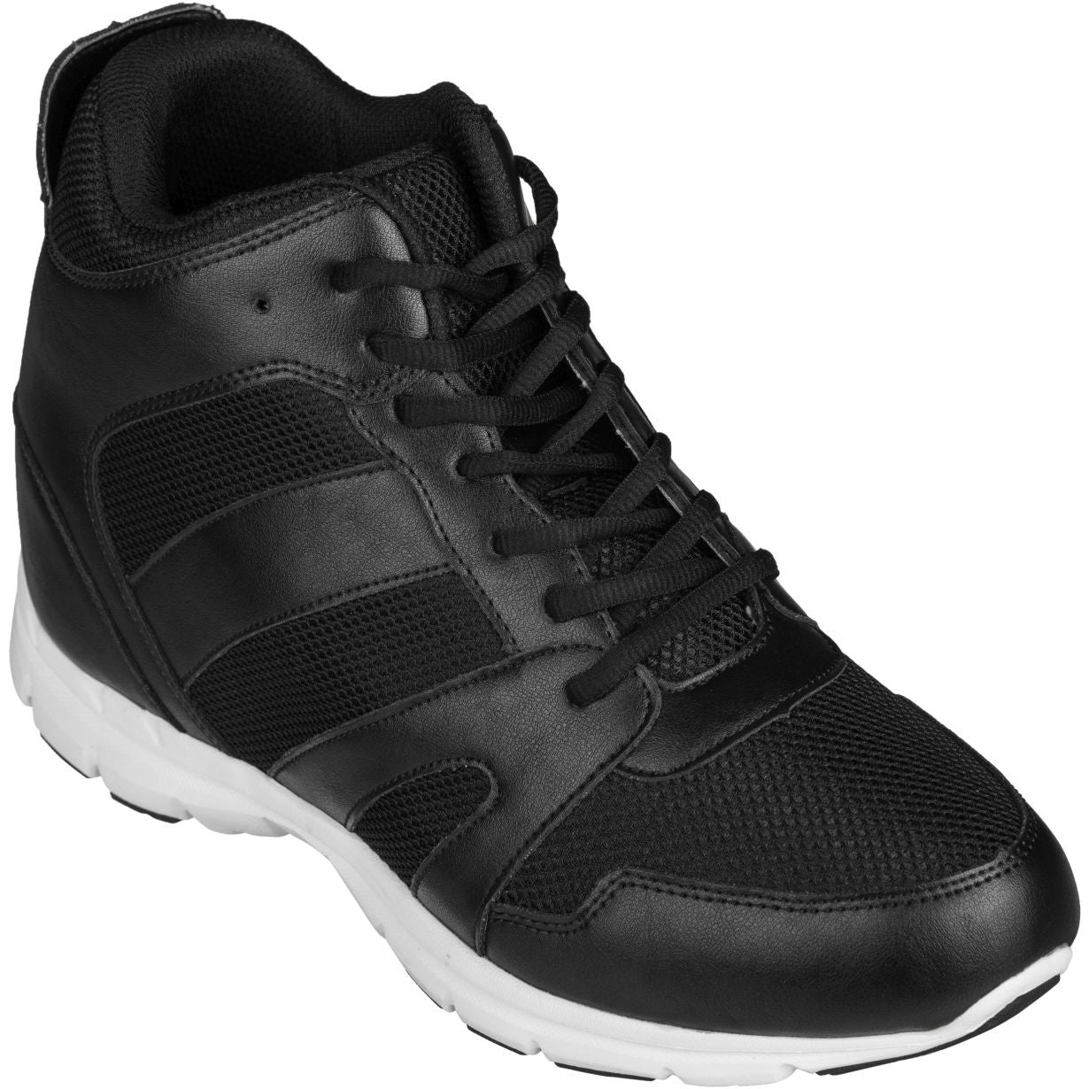 G3330 - 4-Inch Taller Men's Black Elevator Sneakers