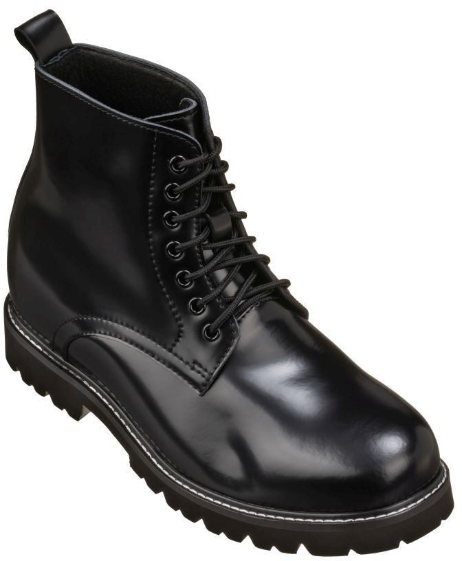 K8710 - 3.3 Inches Taller (Black) - Men's Boots