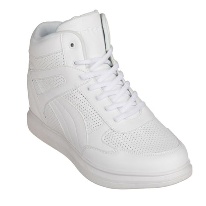 H71904 - 3.8 Inches Taller (White) - Men's Sneakers