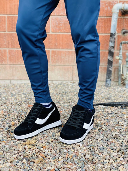 A1914 - 2.8 Inches Taller (Black) - Men's Sneakers