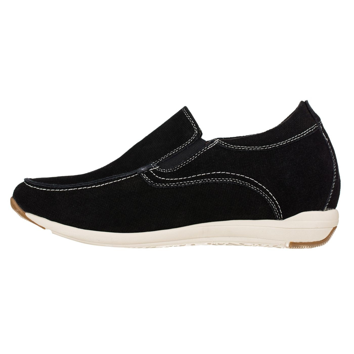 G4903 - 2.8 Inches Taller (Nubuck Black) - Super Lightweight Men's Flats