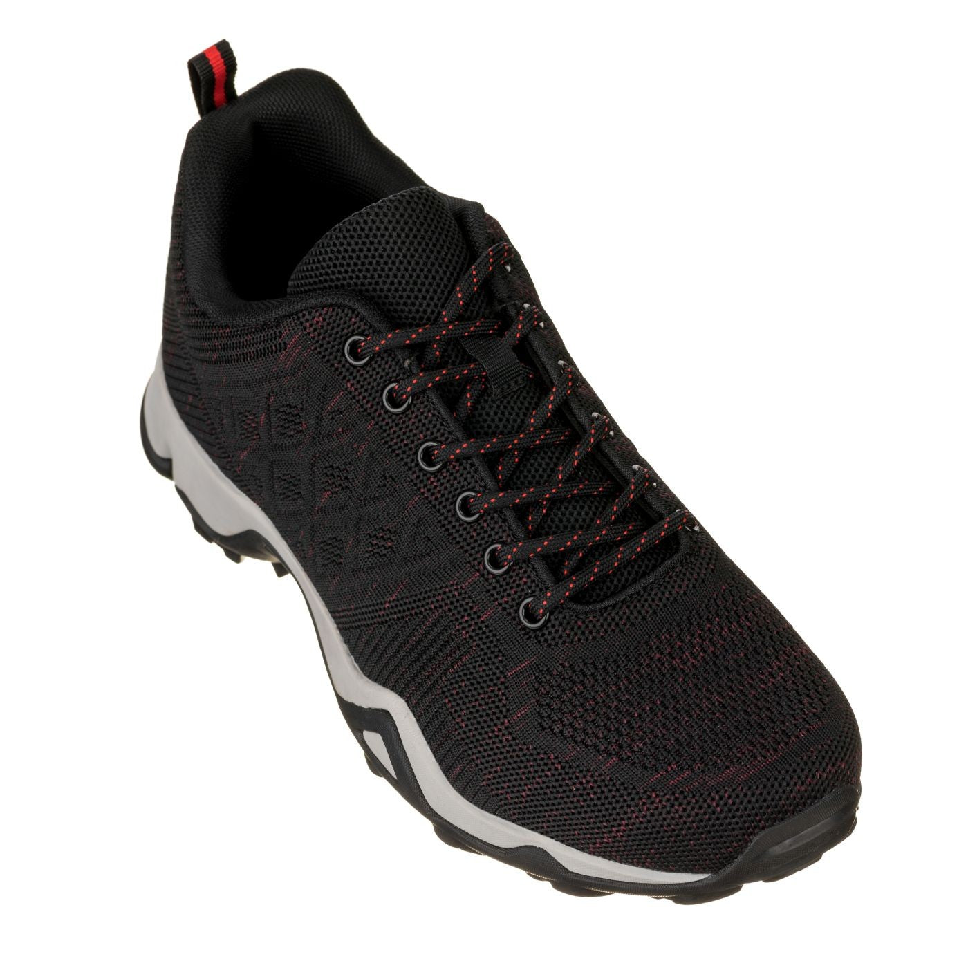 Q103 - 2.4 Inches Taller (Black/Red) - Super Lightweight Men's Sneakers