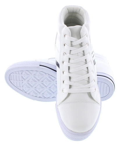 K107222 - High-Top Elevator Men's Sneakers - Three Inches