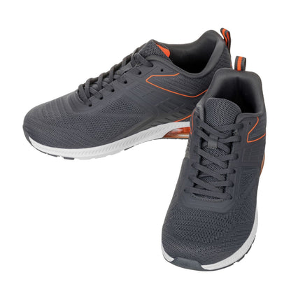 Q232 - 2.4 Inches Taller (Grey/Orange) - Super Lightweight Men's Sneakers