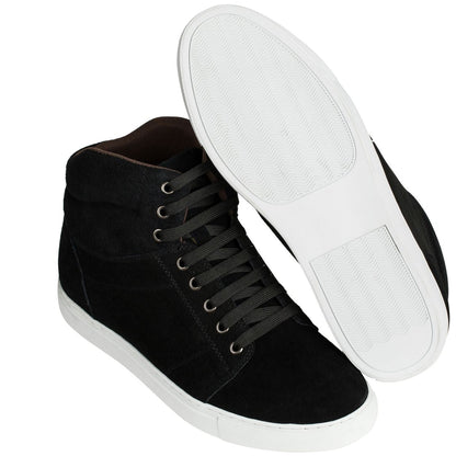 K107201 - 3 Inches Taller (Black) - Men's Sneakers