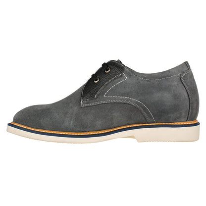 Y42023 - Business Casual Grey Leather Men's Shoes 2.8 Inch