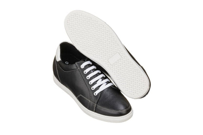 K0081 - 2.5 Inches Taller (Black/White) - Men's Sneakers