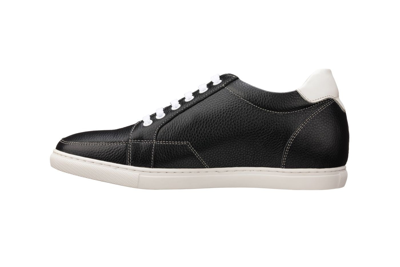 K0081 - 2.5 Inches Taller (Black/White) - Men's Sneakers