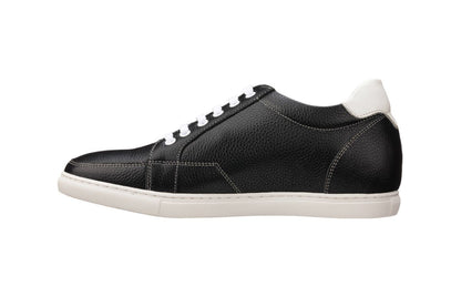 K0081 - 2.5 Inches Taller (Black/White) - Men's Sneakers