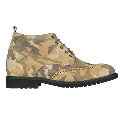 S3650 - 3.0 Inches Taller (Camo Brown) - Lightweight Men's Boots