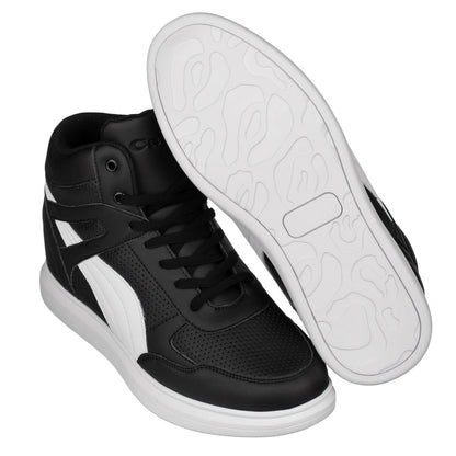 H71901 - High-Top Sneaker Elevator Men's Shoes - 3.8 Inches