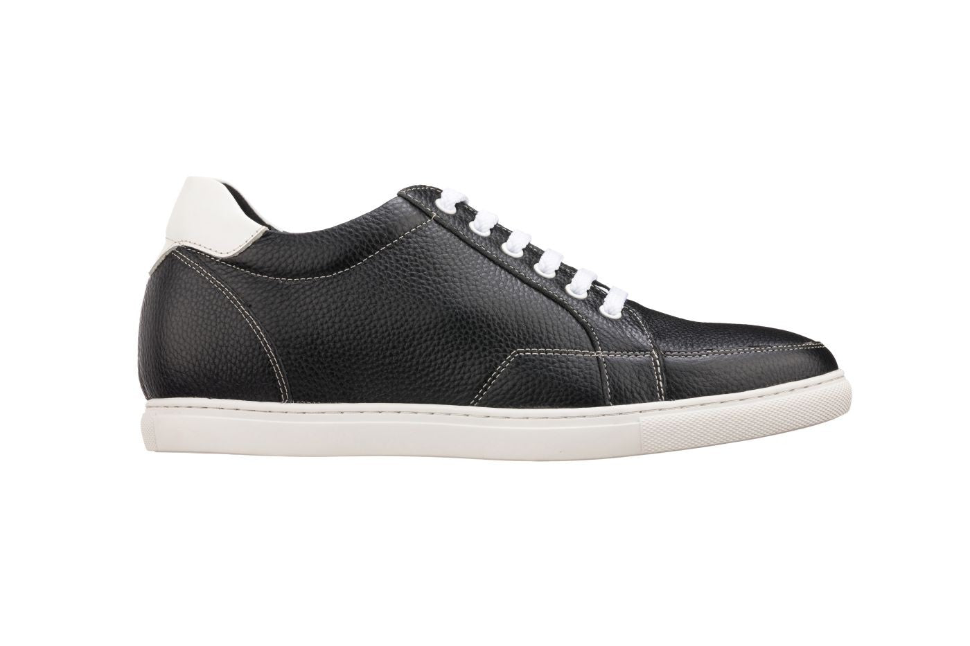 K0081 - 2.5 Inches Taller (Black/White) - Men's Sneakers