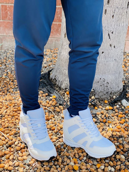 G3329 - 4 Inches Taller (Glacier White) - Men's Sneakers