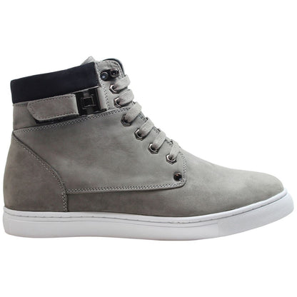 T53120 - 2.6 Inches Taller (Nubuck Grey) - High Top Men's Sneak-boot