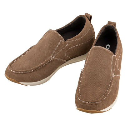 G4904 - 2.8 Inches Taller (Brown) - Super Lightweight Men's Flats