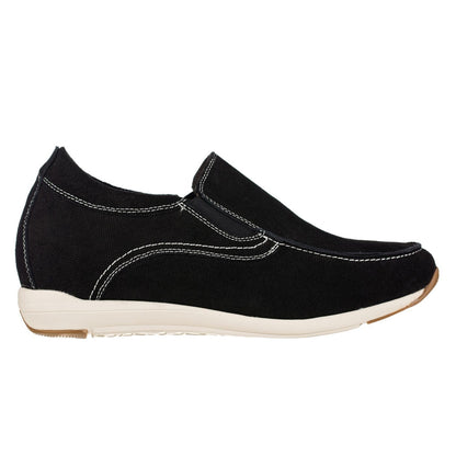 G4903 - 2.8 Inches Taller (Nubuck Black) - Super Lightweight Men's Flats