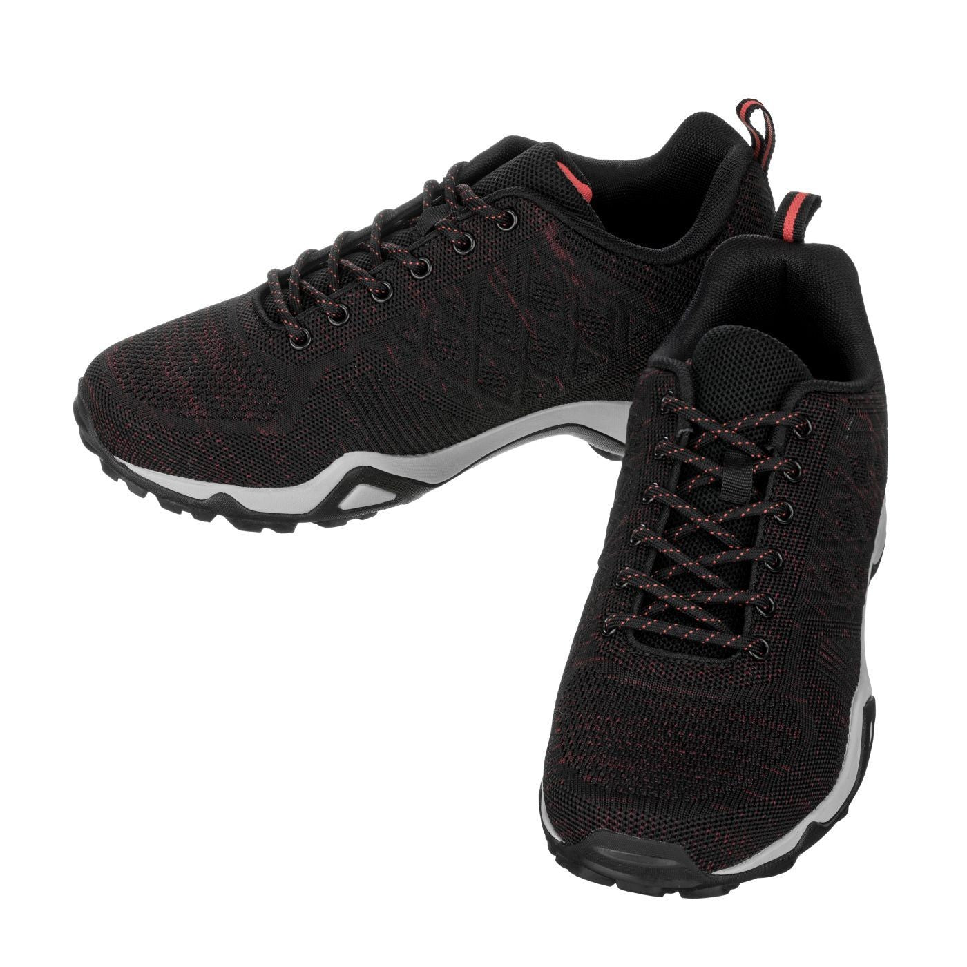 Q103 - 2.4 Inches Taller (Black/Red) - Super Lightweight Men's Sneakers