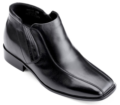 K99805 - 3.2 Inches Taller (Black) Zipper Men's Boots