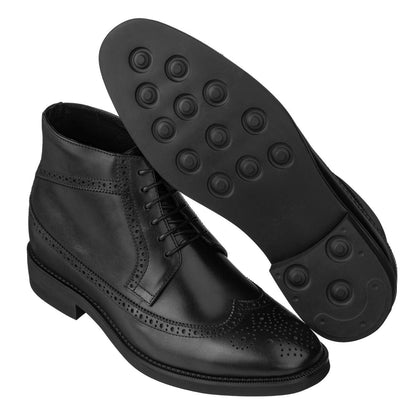 S27001 - 3.2 Inches Taller (Black) - Lightweight Men's Boots