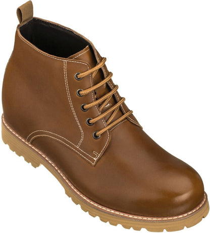 S8751 - 3.4 Inches Taller (Brown) - Men's Boots