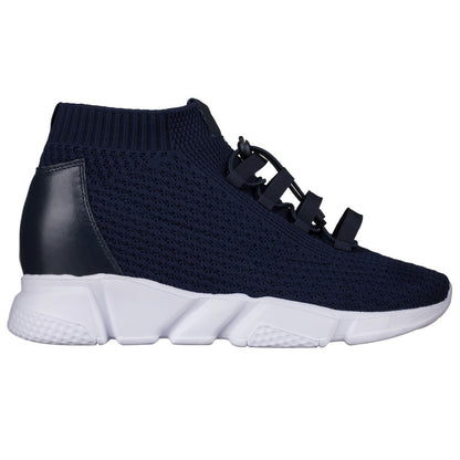 H1722 - 3.2 Inches Taller (Dark Blue) - Ultra Lightweight Men's Sneakers