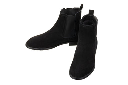 K33090 - 2.9 Inches Taller (Black) - Suede Chelsea Men's Boot