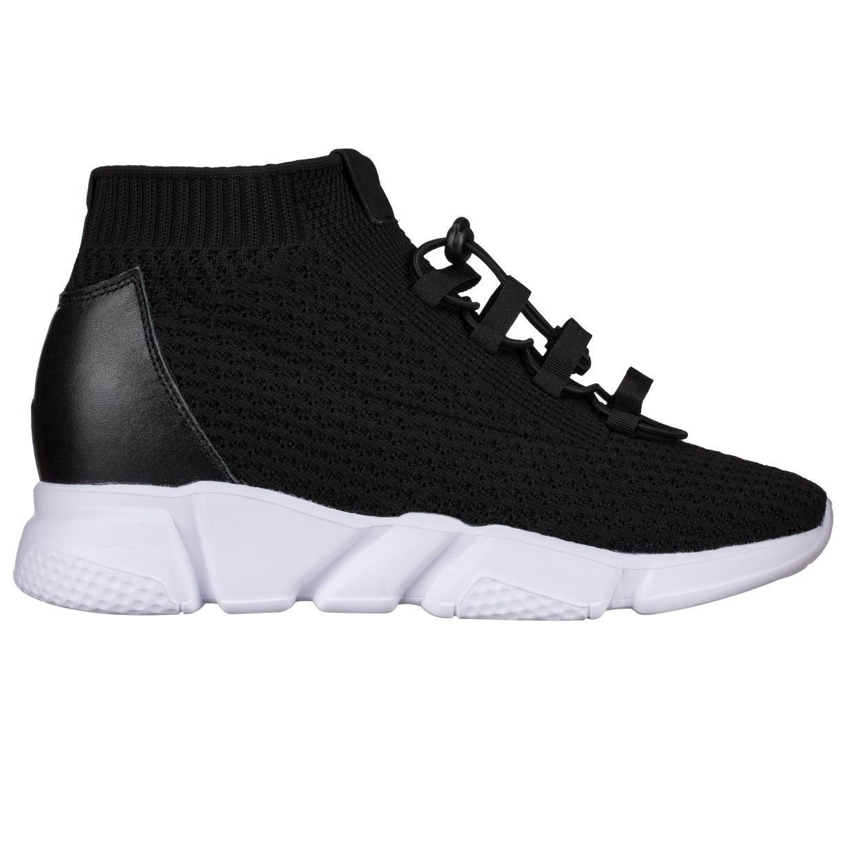 H1721 - 3.2 Inches Taller (Black) - Ultra Lightweight Men's Sneakers