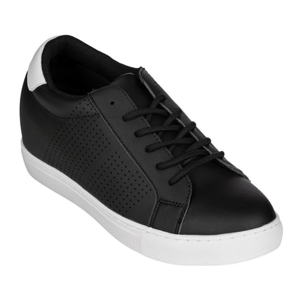 H0831 - 2.6 Inches Taller (Black) - Lightweight Men's Sneakers