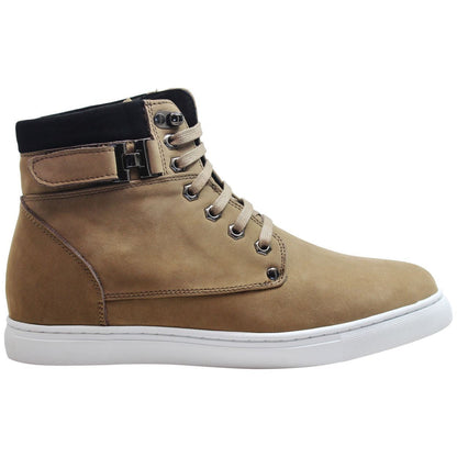 T53121 - 2.6 Inches Taller (Nubuck Tan) - High Top Men's Sneak-boot