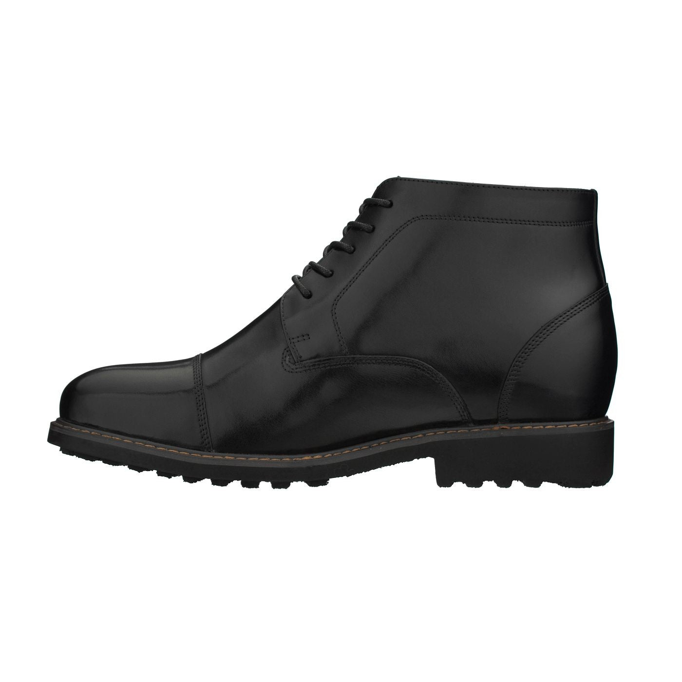 Y41080 - 3.2 Inches Taller (Black) - Men's Boots