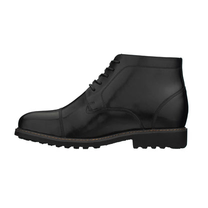Y41080 - 3.2 Inches Taller (Black) - Men's Boots