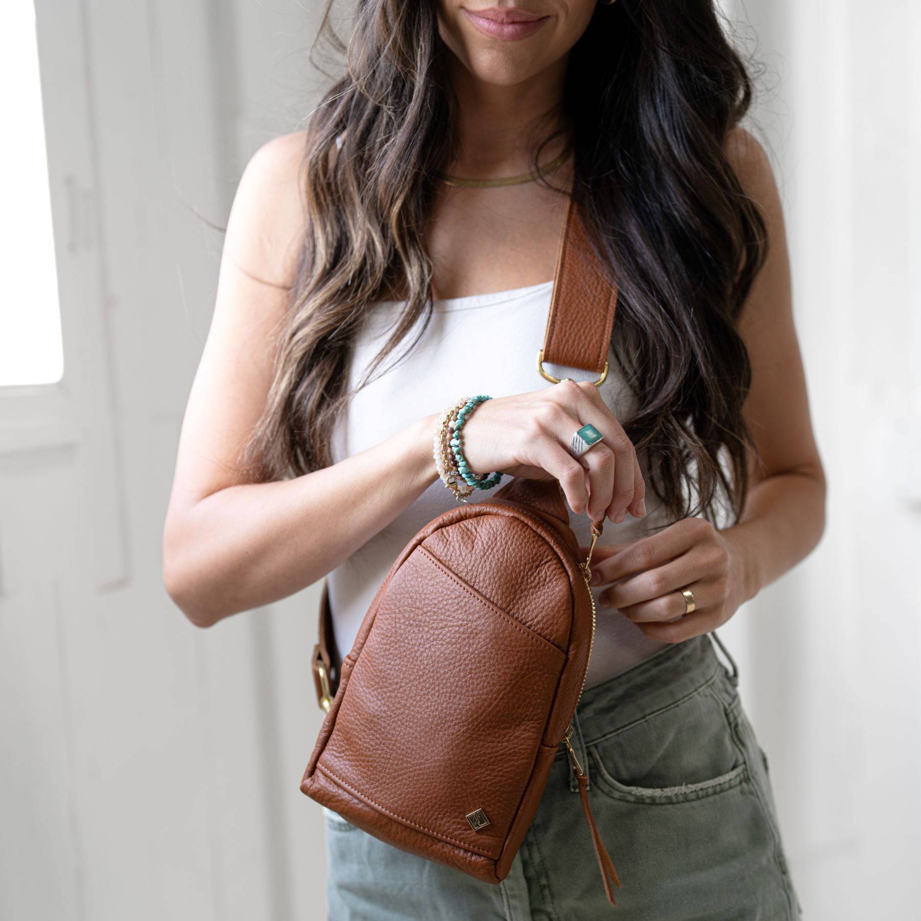 Stylish Leather Sling Bag for Women