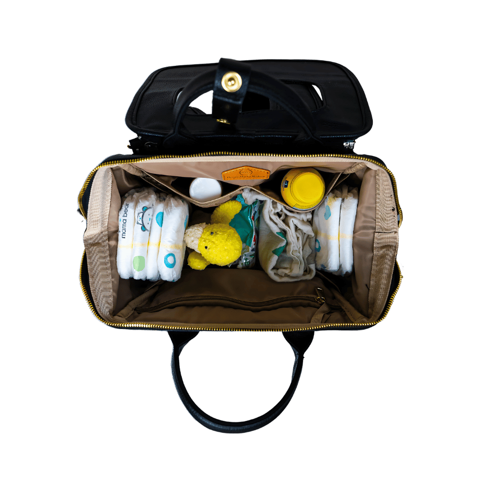 Leather Diaper Bag Backpack - La Madison™ II - Work & Play Commuter Backpack Gift Set (Limited Edition)