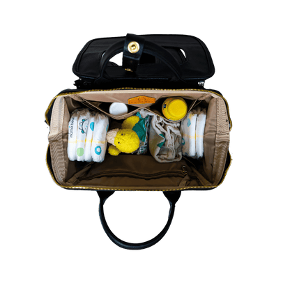 Leather Diaper Bag Backpack - La Madison™ II - Work & Play Commuter Backpack Gift Set (Limited Edition)