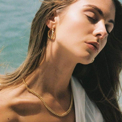 Gold Chain Necklace - Mason & Madison Cable Chain Necklace