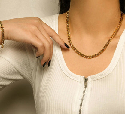 Gold Chain Necklace - Mason & Madison Cable Chain Necklace