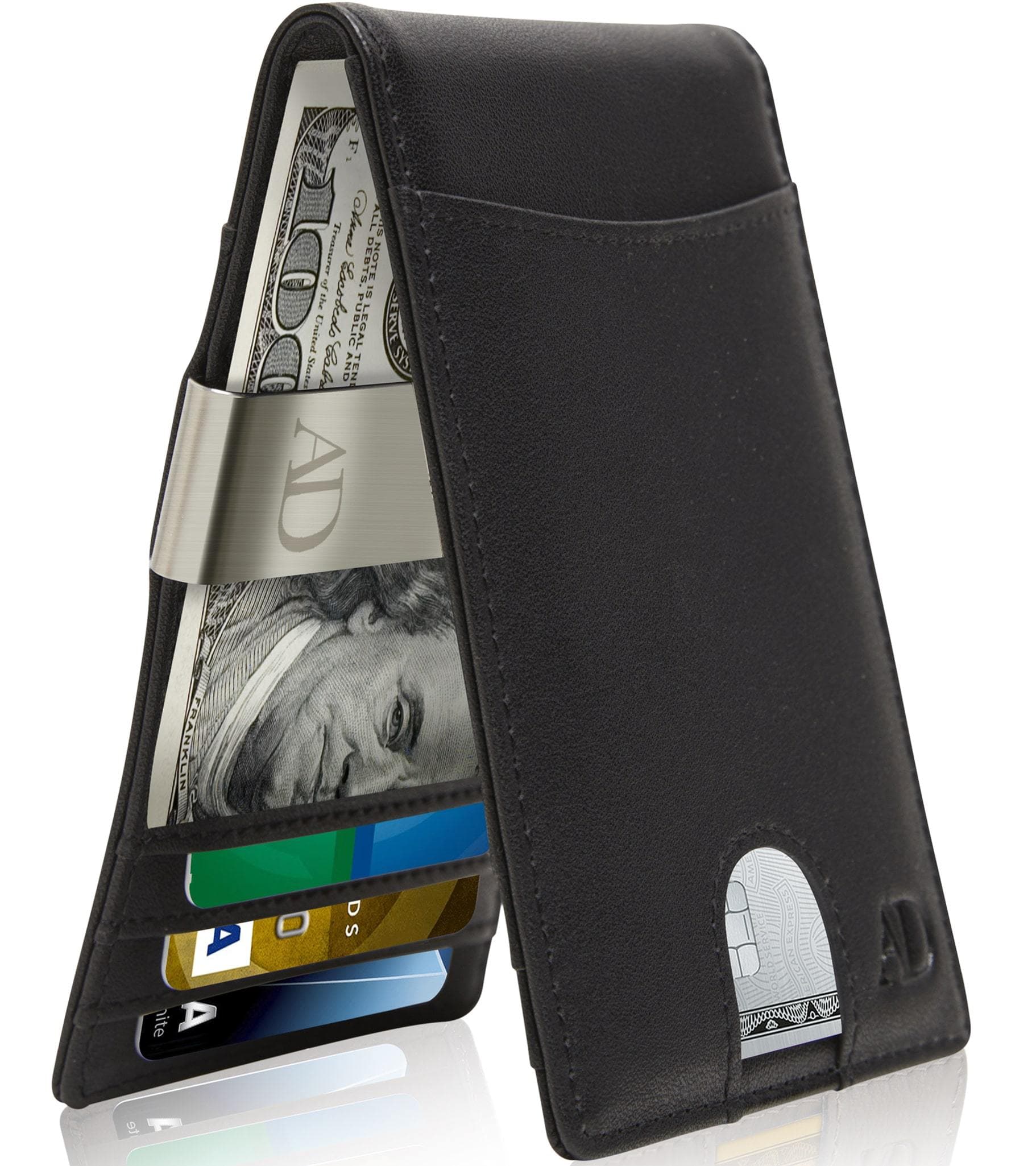 Vegan Leather Slim Money Clip Wallet