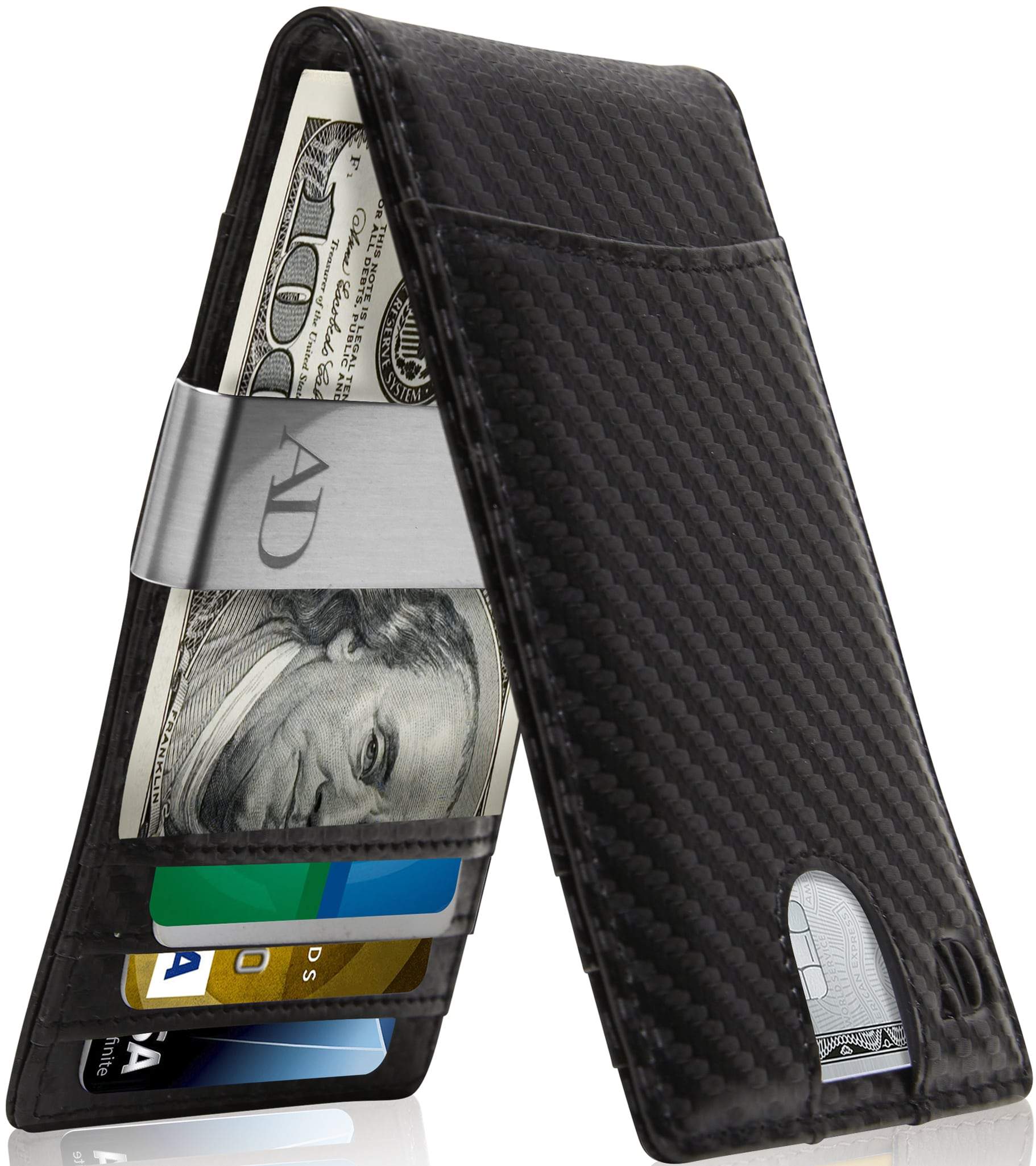 Vegan Leather Slim Money Clip Wallet