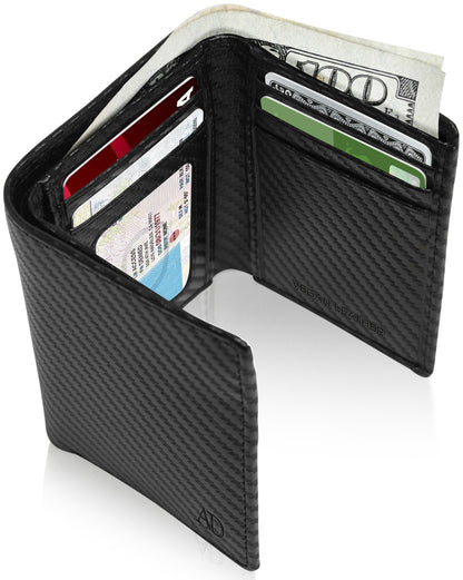 Vegan Trifold Wallet With ID Window