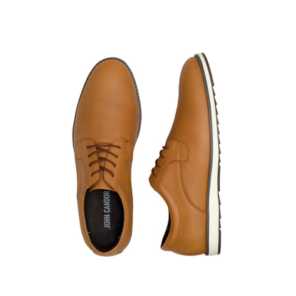 Classic Whiskey Derby Full Grain Leather Dress Sneakers - FINAL SALE